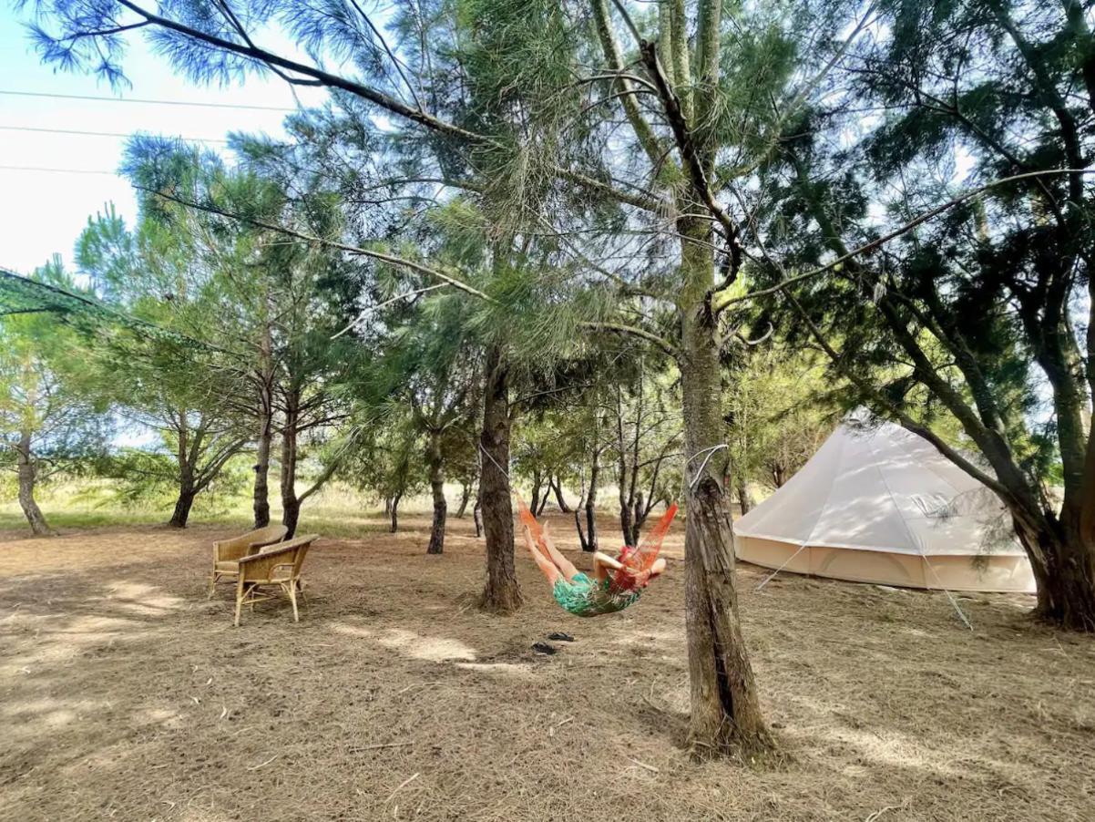 Glamping On Organic Yoga Farm With Natural Swimming Pool Near Beach Moncarapacho Exterior foto