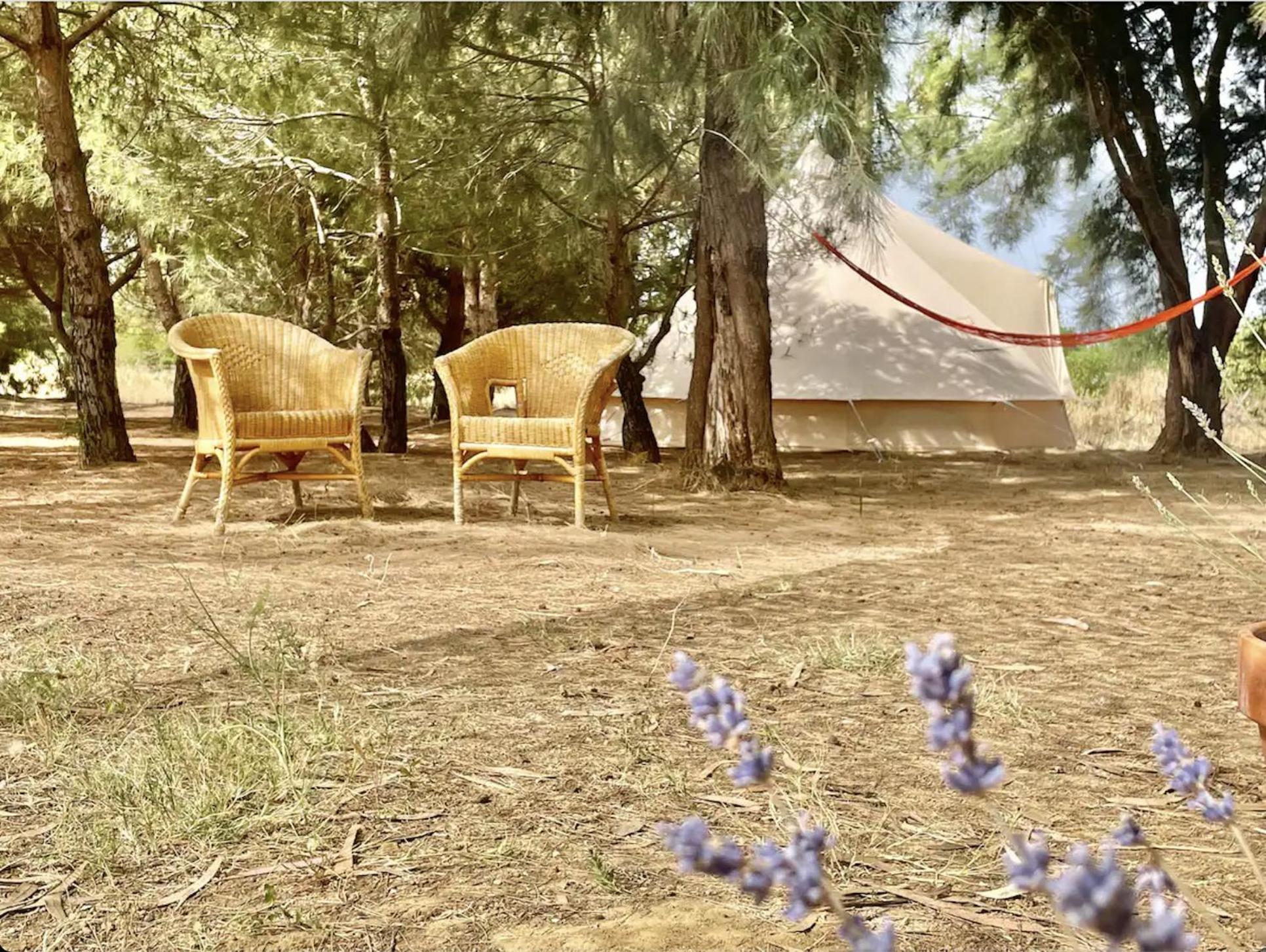 Glamping On Organic Yoga Farm With Natural Swimming Pool Near Beach Moncarapacho Exterior foto