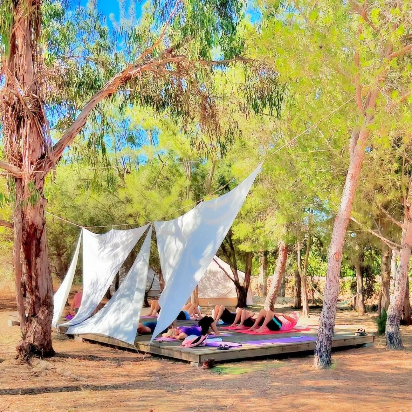 Glamping On Organic Yoga Farm With Natural Swimming Pool Near Beach Moncarapacho Exterior foto