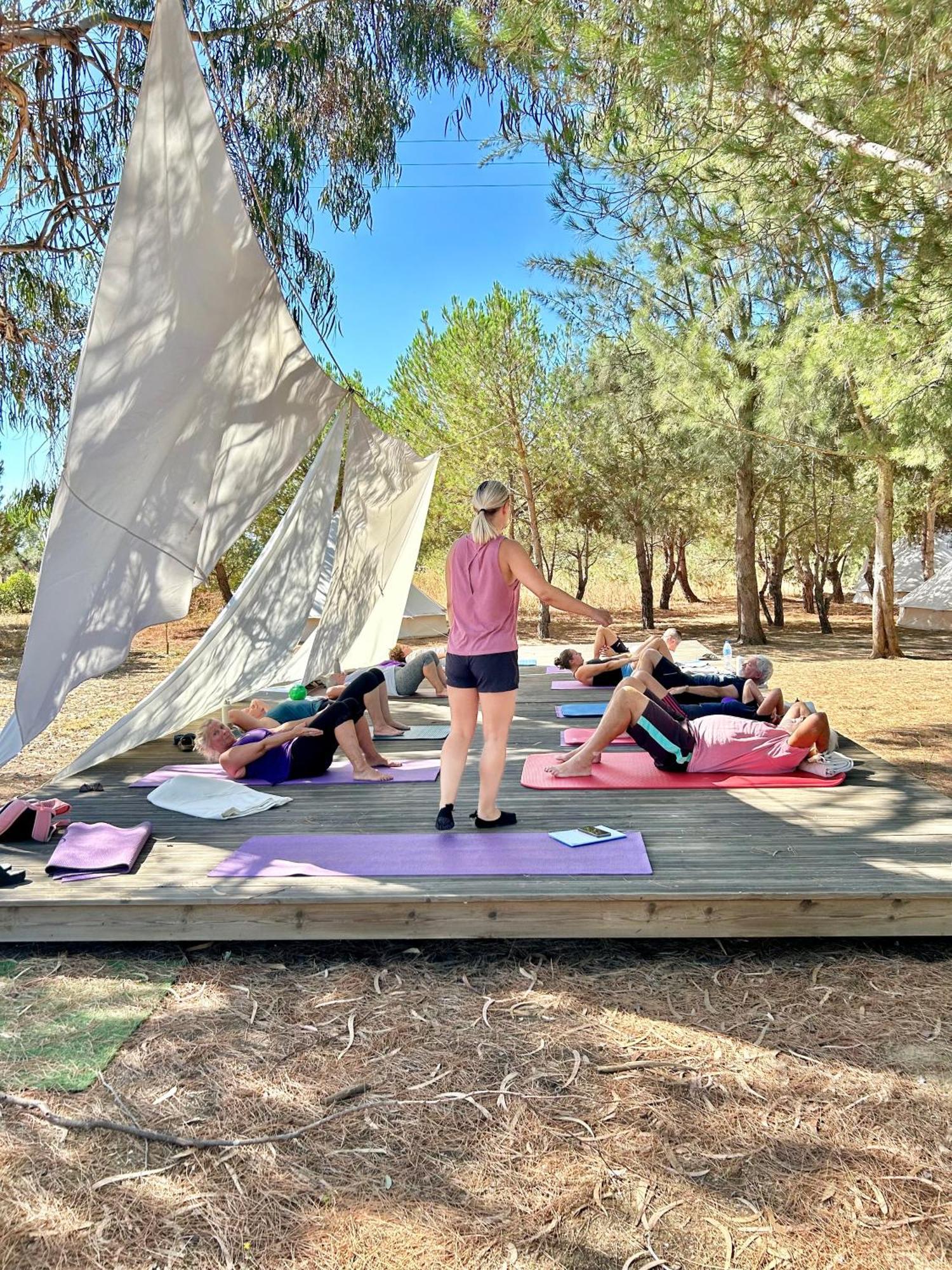 Glamping On Organic Yoga Farm With Natural Swimming Pool Near Beach Moncarapacho Exterior foto